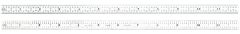 STARRETT C305R-12 Full Flexible Steel Rule with Inch Graduations (C305R-12)