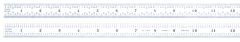 STARRETT C305R-18 Full Flexible Steel Rule with Inch Graduations (C305R-18)