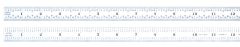 STARRETT C305R-24 Full Flexible Steel Rule with Inch Graduations (C305R-24)