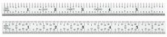 STARRETT C305R-6 Full Flexible Steel Rule with Inch Graduations (C305R-6)