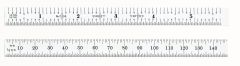 STARRETT C334-150 Full-Flexible Rule with Millimeter and Inch Graduations (C334-150)