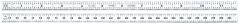 STARRETT C334-300 Full-Flexible Steel Rule with Millimeter and Inch Graduations (C334-300)