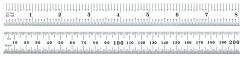 STARRETT C334-500 Full-Flexible Steel Rule with Millimeter and Inch Grads (C334-500)