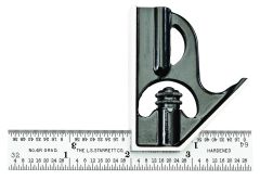 STARRETT C33H-4-4R 4" Combination Square with Square Head (C33H-4-4R)