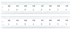 STARRETT C416R-36 Heavy Spring Tempered Steel Rule with Inch Graduations (C416R-36)