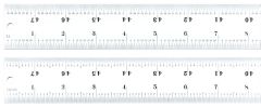 STARRETT C416R-48 Heavy Spring Tempered Steel Rule with Inch Graduations (C416R-48)