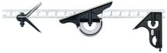 STARRETT C434-18-16R 18" Combination Set with Square, Center and Reversible Protractor Head and Blade (C434-18-16R)