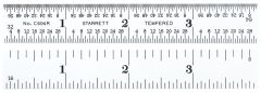 STARRETT C604R-4 Steel Rule with Inch Graduation (C604R-4)