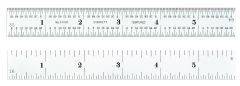 STARRETT C604R-6 W/SLC Spring-Tempered Steel Rule with Inch Graduations with SLC (C604R-6 W/SLC)