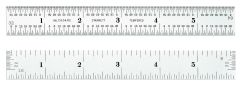 STARRETT C604RE-6 Spring-Tempered Steel Rule with Inch Graduations (C604RE-6)