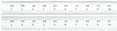 STARRETT C607R-24 Spring Tempered Steel Rule with Inch Graduations (C607R-24)