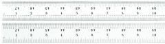 STARRETT C607R-48 Spring Tempered Steel Rule with Inch Graduations (C607R-48)