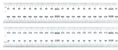 STARRETT C635-1000 1000mm Spring-Tempered Steel Rule with Millimeter Graduations, Graduations at mm and 1/2mm on Both Sides (C635-1000)