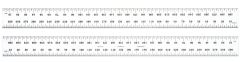 STARRETT C635-300 W/SLC 300mm Spring-Tempered Steel Rule with Millimeter Graduations, Graduations at mm and 1/2mm on Both Sides (C635-300 W/SLC)