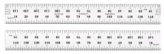STARRETT C635E-150 150mm Spring-Tempered Steel Rule with Millimeter Graduations, Graduations at mm and 1/2mm on Both Sides; mm on Both Ends on One Side (C635E-150)