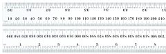 STARRETT C636-1000 Spring-Tempered Steel Rule with Millimeter and Inch Graduations (C636-1000)