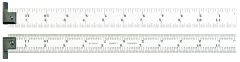 STARRETT CH604R-12 Spring-Tempered Steel Rule with Inch Graduations (CH604R-12)