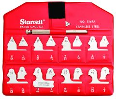 STARRETT S167AHZ Radius Gage Set Inch (S167AHZ)