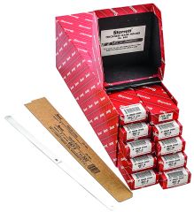 STARRETT S667D Thickness Gage or Feeler Stock Bulk Assortment, 108 pieces, 1/2" x 12", Nine Thicknesses from .0015" to .015" Thick (S667D)