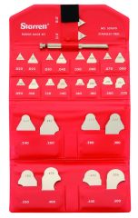 STARRETT SD167GHZ Radius Gage Set Decimal-Inch (SD167GHZ)